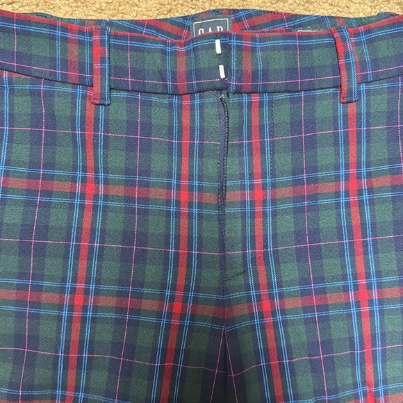 GAP women plaid slim ankle high rise pants. Size 2 - Picture 2 of 4